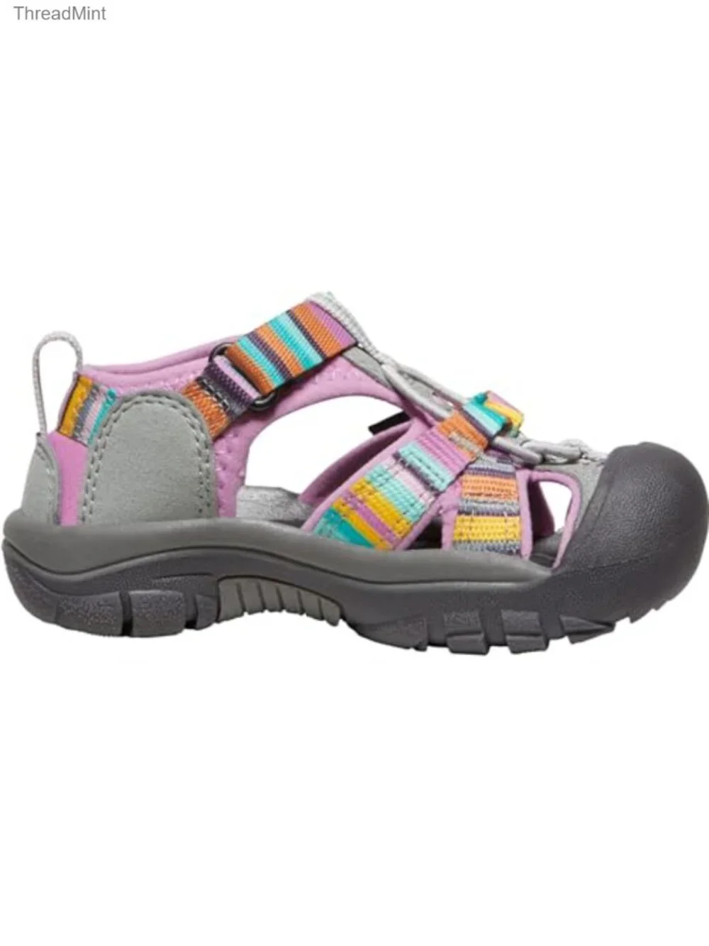 Unisex-Child Closed Toe Fisherman Water Sandals with Hook & Loop Closure